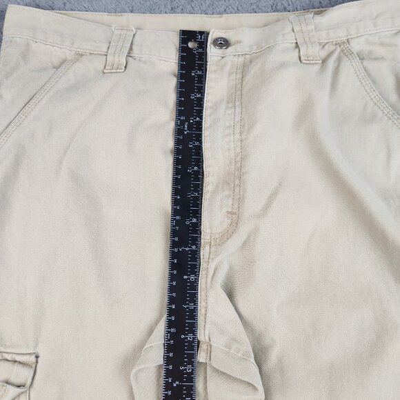 Wrangler Khaki Cargo Pants Men's 34x31 Relaxed Fit Y2K Combat Skate Workwear - Picture 4 of 8
